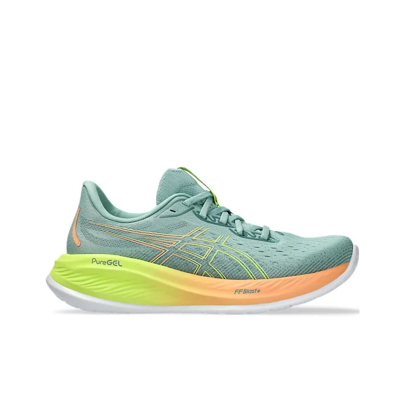 Asics Gel Cumulus 26 Paris Light Celadon Safety Yellow Women's-1