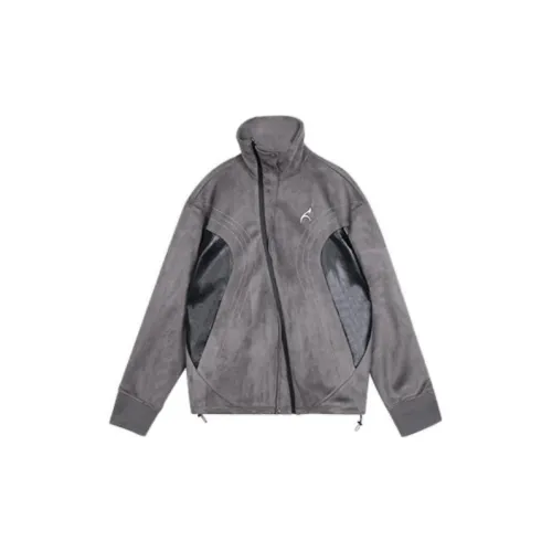 0-CROWORLD Jackets Men Dark Gray