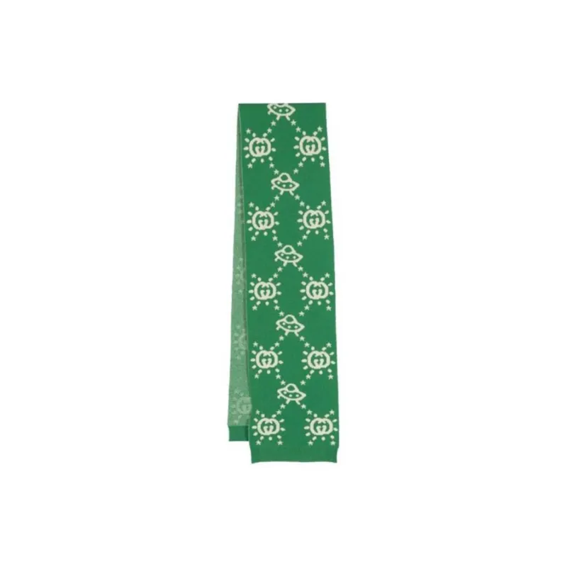GUCCI Knit Scarves Baby Green-1