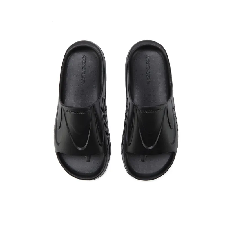 SPRAYGROUND Slip Resistant Slide Slippers Unisex Black-4