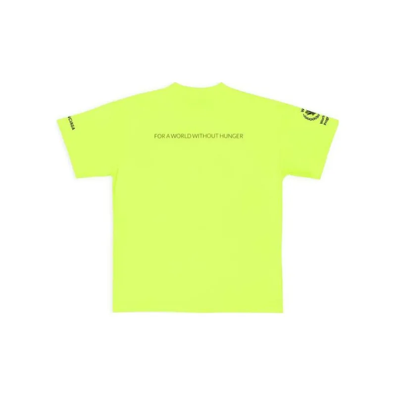 Balenciaga World Food Programme Graphic T Shirt 'Fluorescent Yellow/Black'-1