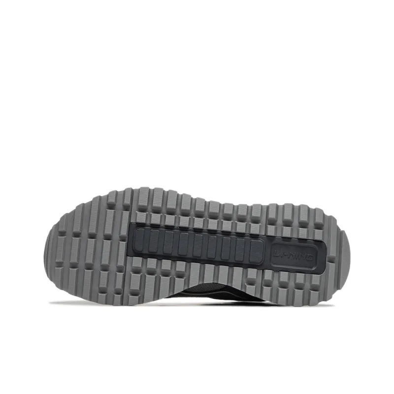 LiNing Wind Rider 2.0 Cushioning Wear-Resistant Low-Top Casual Shoes Men's Gray-4