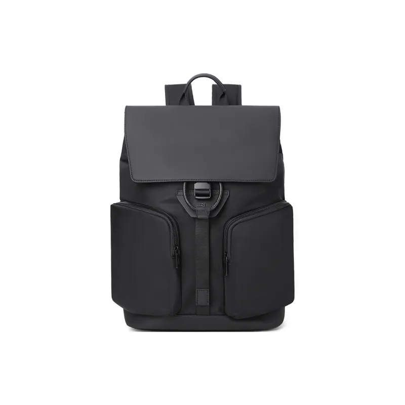 PIERRE CARDIN Synthetic Leather Backpack Tubas Men's Black-1