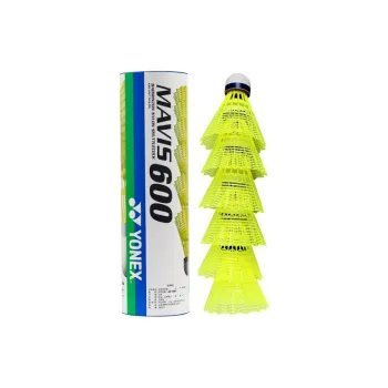 YONEX Mavis Collection M 600 Nylon Shuttlecock 6 Pack Nylon Training Shuttlecocks