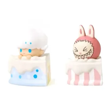 POP MART Cut Corner Cake Collection First Generation Blind Box Products Single Mystery Box/Full Box 6 Pcs-6
