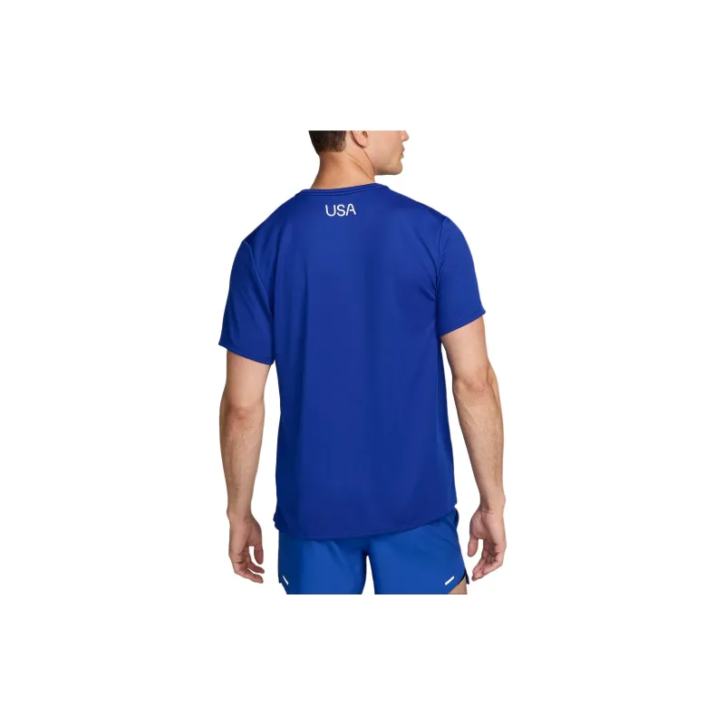Nike Dri-FIT USA Miler Running T-shirt 'Royal Blue-3