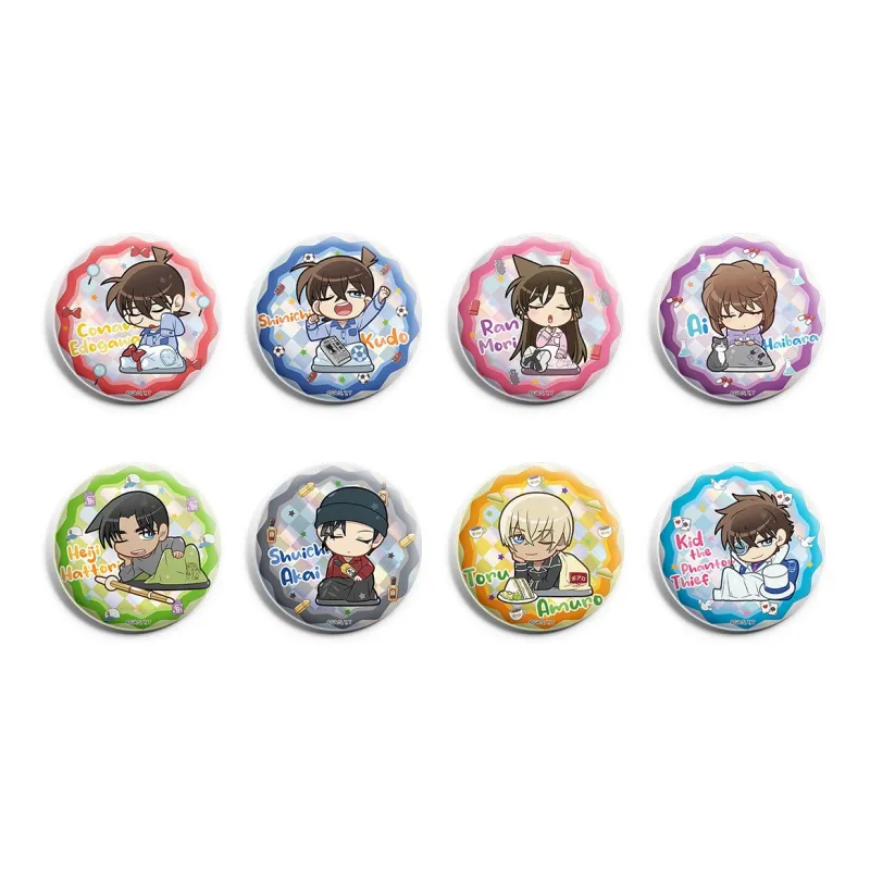 March·Monster Detective Conan Case Closed Fabric Collection Character Badges-0