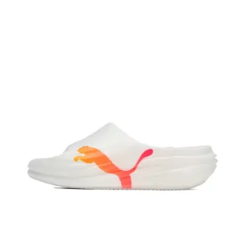 PUMA Slip-Resistant Abrasion-Resistant Slide Slippers Men's White