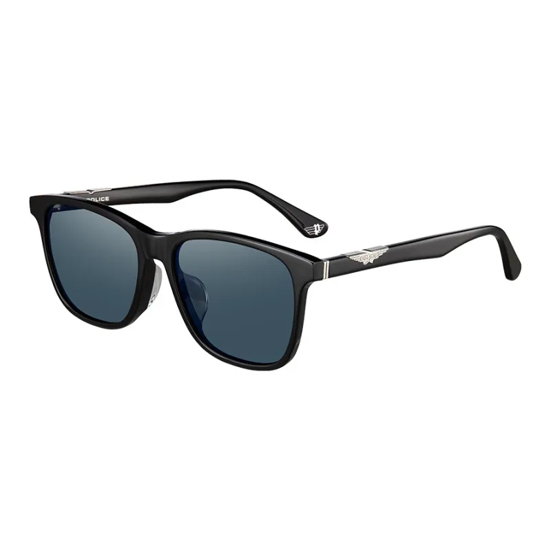 Police Plate Frame Oval Sunglasses Unisex-0