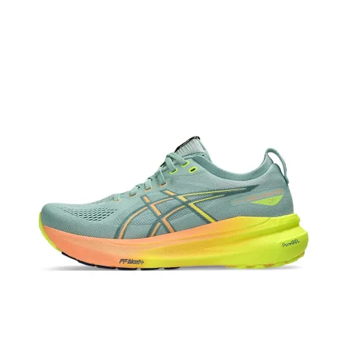 Asics Gel-Kayano 31 Running Shoes Women's Low-Top Green/Yellow/Orange