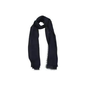 Burberry Cashmere Knit Scarves Women's Marine Blue