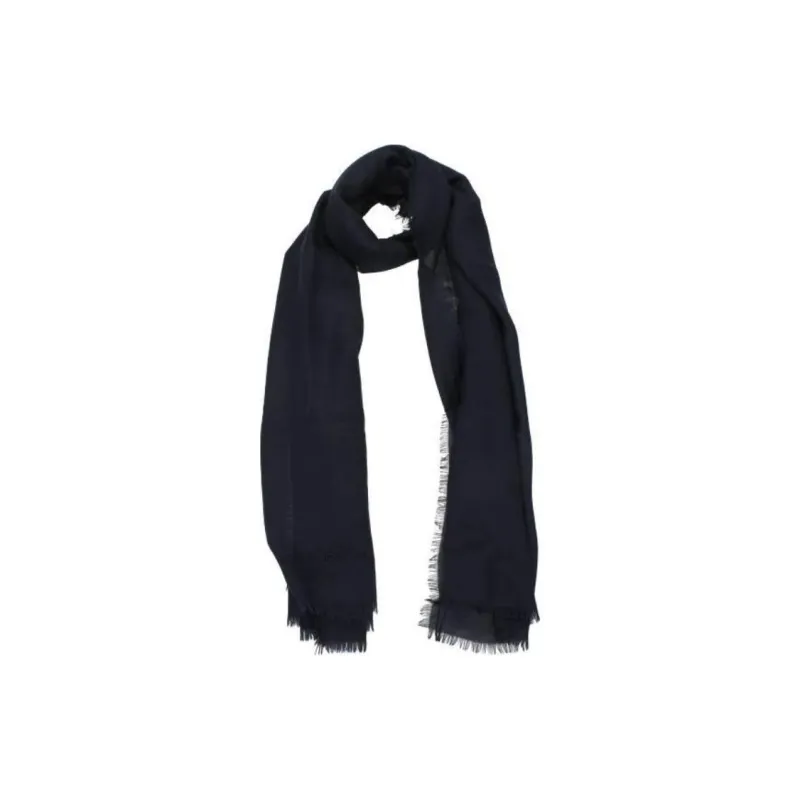 Burberry Cashmere Knit Scarves Women's Marine Blue-0