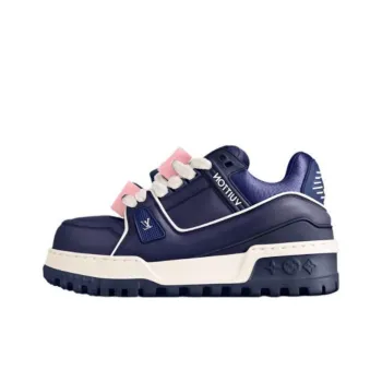 LOUIS VUITTON Trainer Maxi Skateboard Shoes Women's Low Top Blue