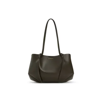 CHARLES&KEITH Polyurethane Bonded Synthetic Leather Combo Bag Shoulder Bag Large Size Women's Dark Moss/Toffee
