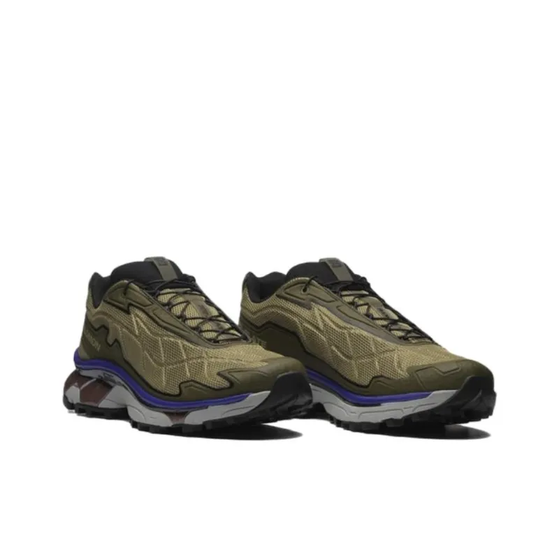 SALOMON XT-SLATE Cushioned Wear-Resistant Slip-Resistant Low-Top Running Shoes Unisex Orchid Green-2