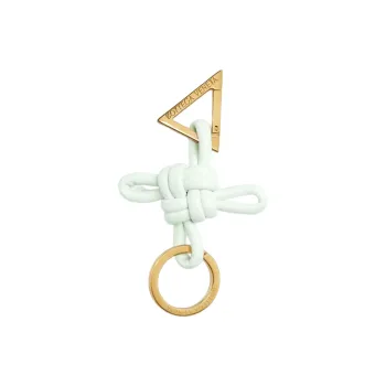 Bottega Veneta Logo Engraved Knotted Keyring