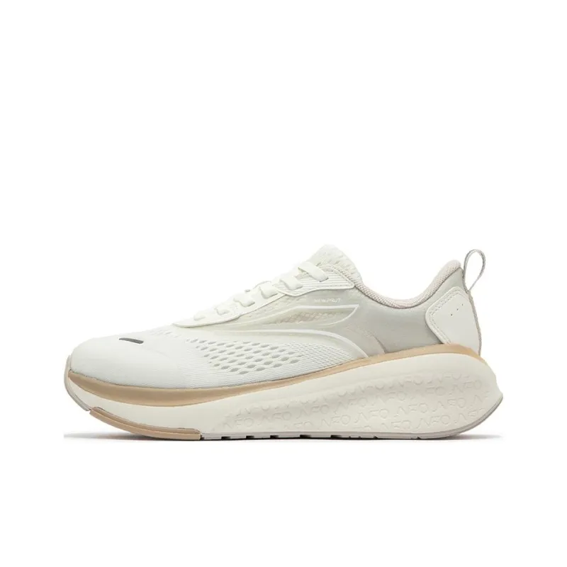 361° Wear Resistant Low Top Running Shoes Women's Beige-0