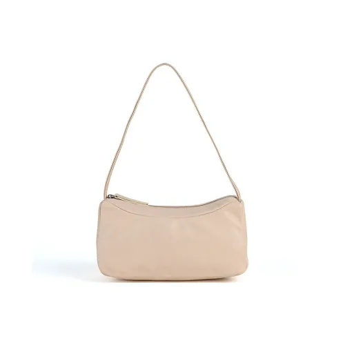 LARTIGENT Sheepskin Zip Closure Handheld Bag Niche Design Handbag Women's White/Black/Green Brown/Coffee