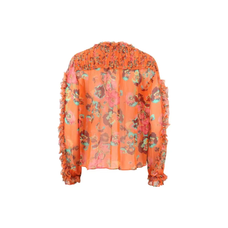 Ulla Johnson Andi Silk Blouse-1