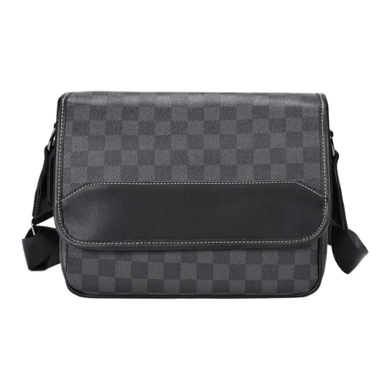 CARTELO PVC With Polyester Shoulder Bag Crossbody Bag Men's Black-0