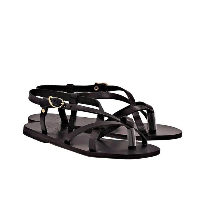 ANCIENT GREEK SANDALS Semele Strap Sandals Women's Black-2
