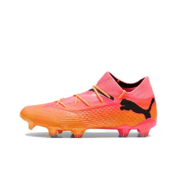 PUMA FUTURE 7 ULTIMATE Anti Slip Wear Resistant Soccer Shoes Unisex Orange Yellow