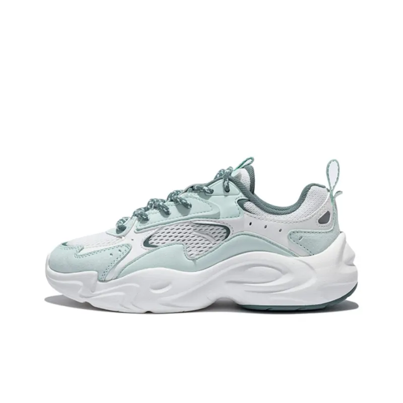 CHAOJIANTA Life Collection Low Top Casual Shoes Women's White Green-0