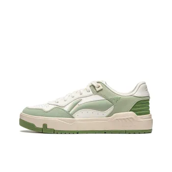 LiNing Common 80s Anti-Slip Wear-Resistant Low-Top Skateboard Shoes Women's Light Green