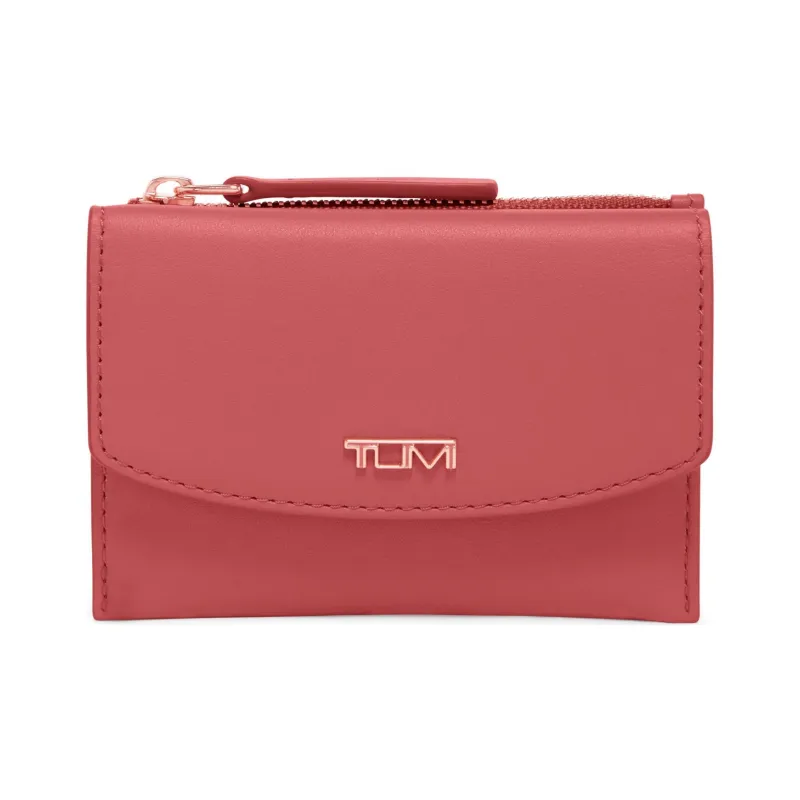 TUMI Leather Card Holder Women's Rose-0