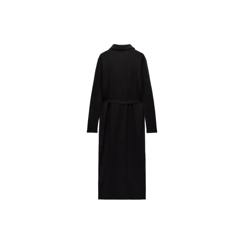 ZARA Long Sleeved Dress Women's Black-1