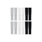 Black White 6 Pack, Straight Fit+Sleeve Set