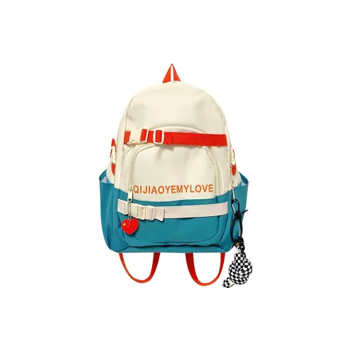 OURFUN High quality Fabric Backpack Unisex Blue/Pink/Green/Black
