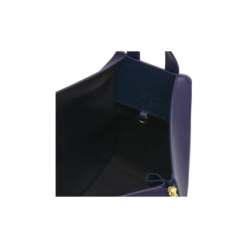 LOEWE Howl's Moving Castle Hammock Satin Cow Leather Shoulder Bag Crossbody Bag Handbag Small Size Women's Sea Blue-5