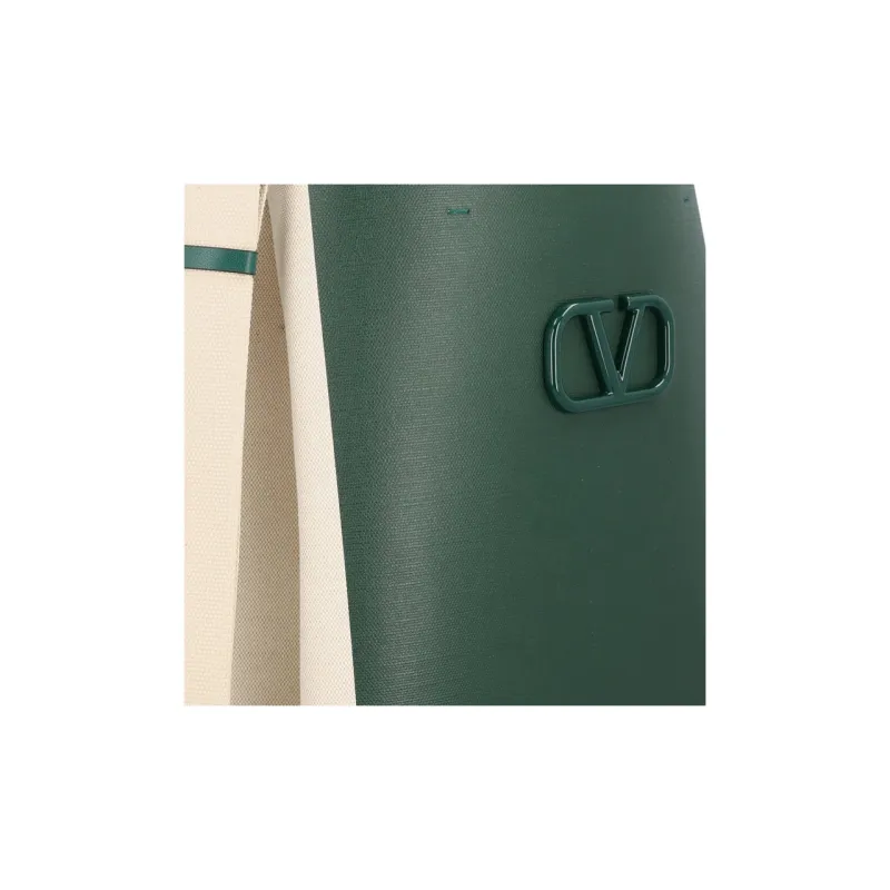 Valentino GARAVANI Cow Leather Shoulder Bag Crossbody Bag Handbag Men's Green/Ecru-3
