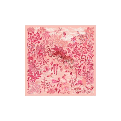 CARTIER Silk Silk Scarves Women's Pink