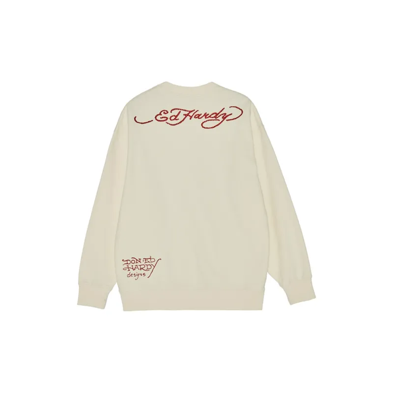 Ed Hardy Polo Shirt Men's Ivory White-1