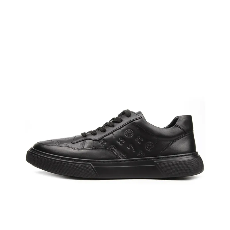 Satchi Anti Slip Wear Resistant Low Top Casual Shoes Men's Black-0