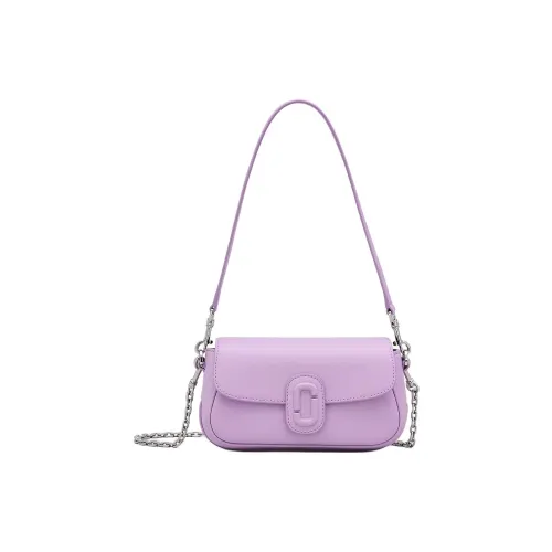 MARC JACOBS Smooth Leather Portable Crossbody Bag, Shoulder Bag Women's Purple