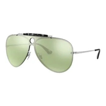 RayBan Steel Aviator Sunglasses Men's Silver
