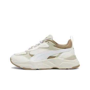 PUMA Cassia Anti Slip Wear Resistant Low Top Casual Shoes Women's Ecru