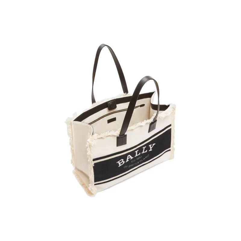 BALLY Canvas With Leather Canvas Bag, Tote Bag, Shopping Bag, Handbag, Shoulder Bag Women's-2