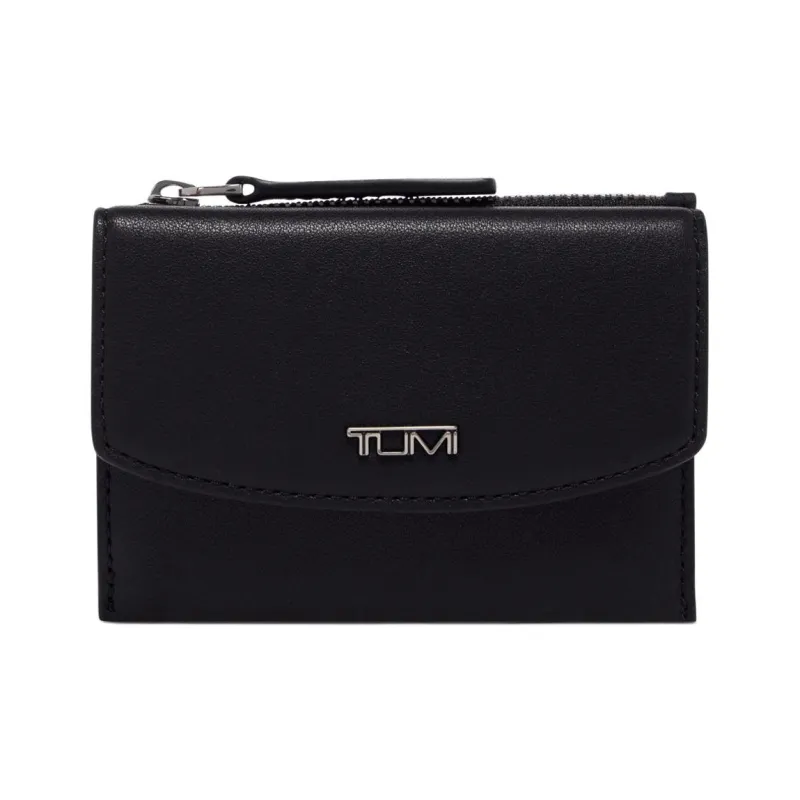 TUMI Leather Card Holder Unisex Black-0