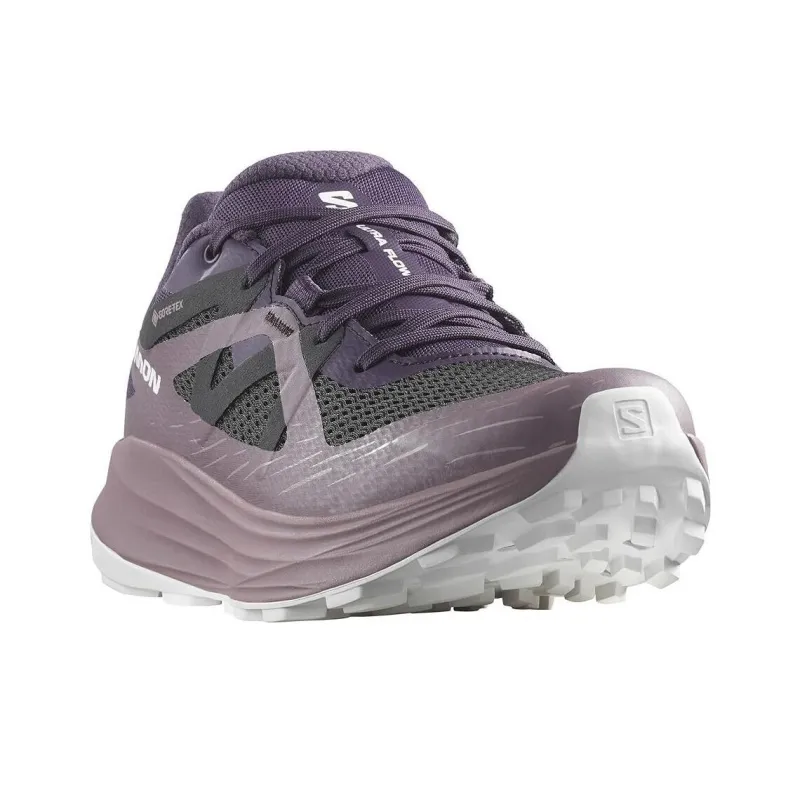 SALOMON ULTRA FLOW Anti Slip Wear Resistant Low Top Trail Running Shoes Women's Purple Black-2