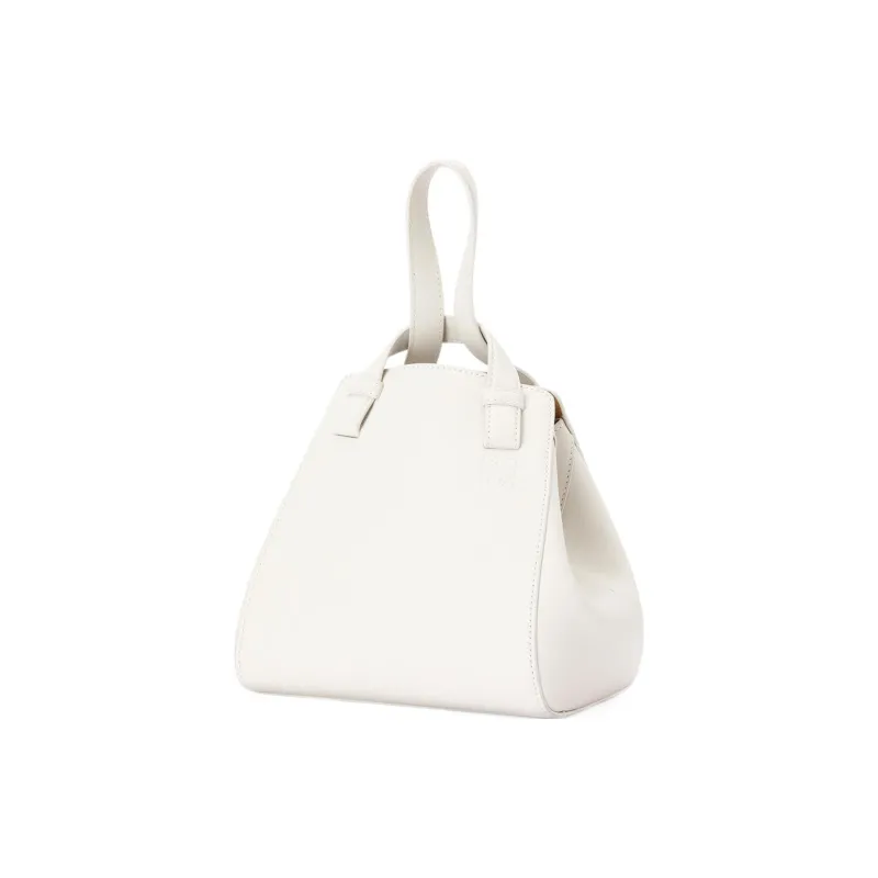 LOEWE Hammock Nugget Bag In Nappa Calfskin Soft White-2