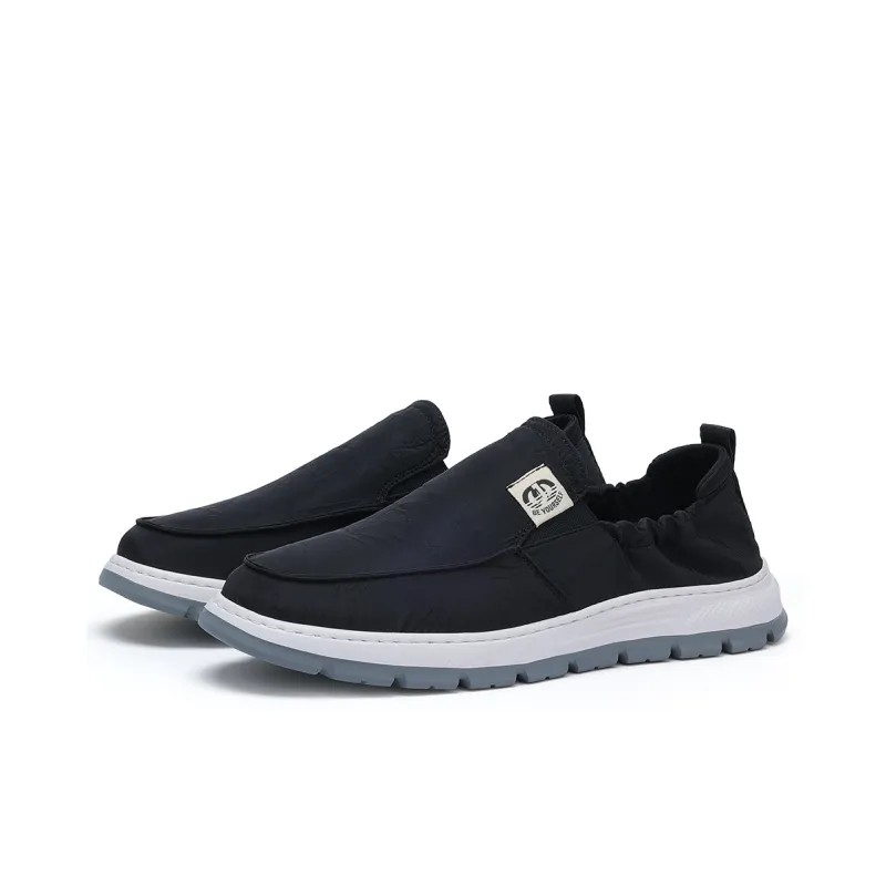 JOSINY Canvas Shoes Men Low Top Black-2