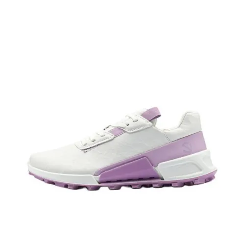 Ecco Wear-resistant And Lightweight Low-Top Casual Shoes Women's White/Lavender