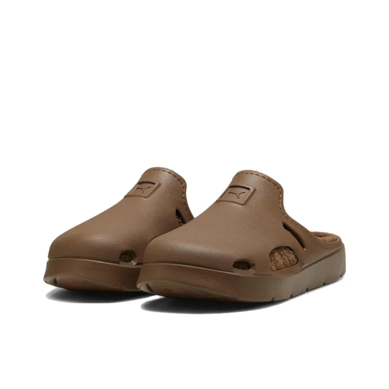 PUMA Shibui Mule WTR Quiet Slip Resistant Closed Toe Slippers Unisex Coffee-3