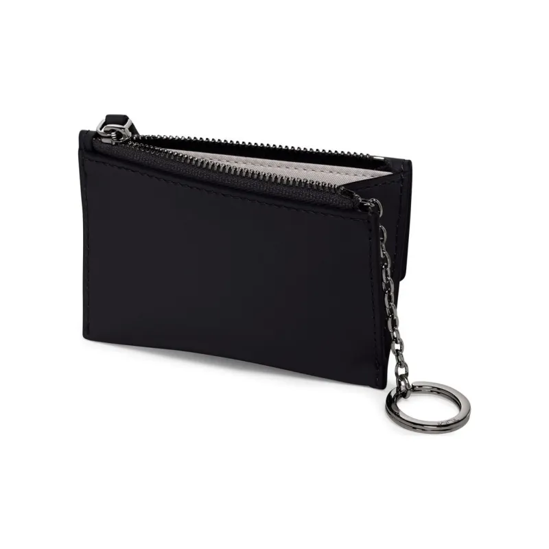 TUMI Leather Card Holder Unisex Black-1