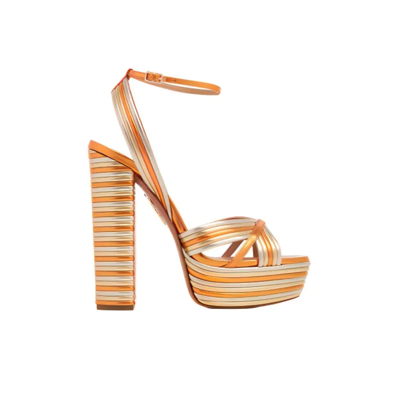 AQUAZZURA Sundance High Heels Women's Yellow Orange-1