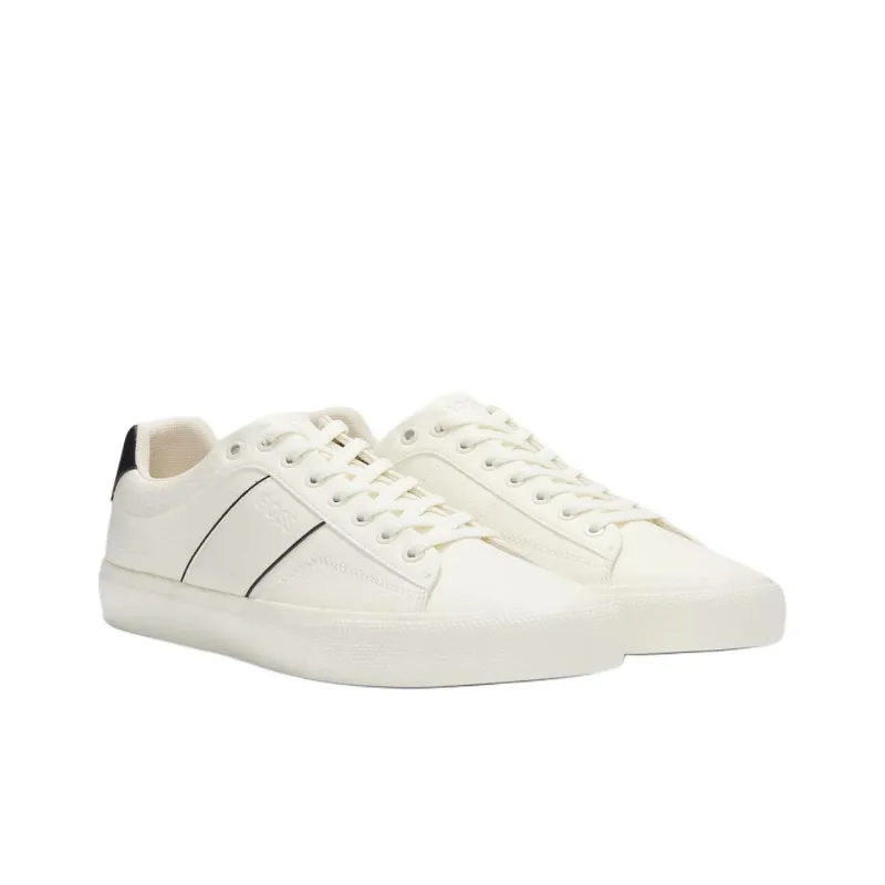 HUGO BOSS Low Top Skateboard Shoes Men's White-2